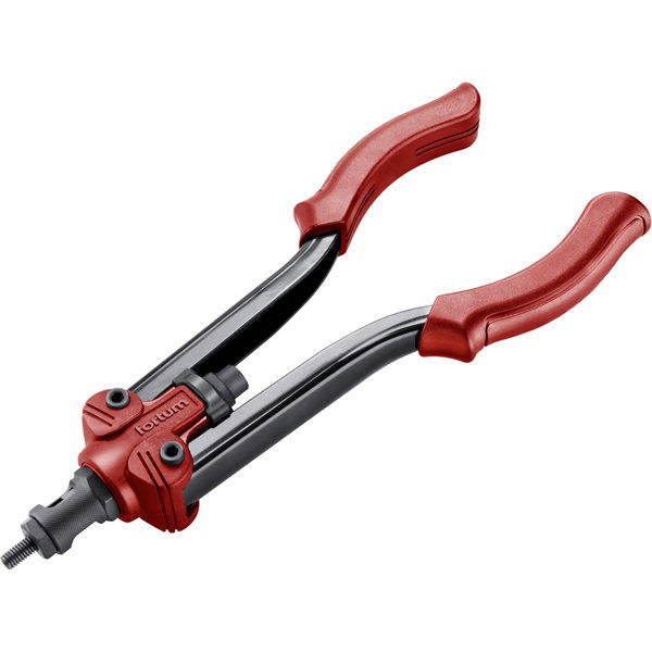 szegecsanyahúzó fogó, kétkaros;M3,M4,M5,M6,M8,M10,M12 POP-NUT szegecsanyákhoz,340mm, CrVMo fej, FORTUM termék fő termékképe