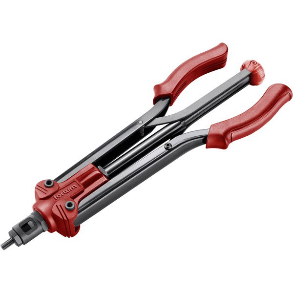 szegecsanyahúzó fogó, kétkaros;M3,M4,M5,M6, M8,M10,M12, POP-NUT szegecsanyákhoz, hosszított kar: 390mm, CrVMo fej FORTUM termék fő termékképe