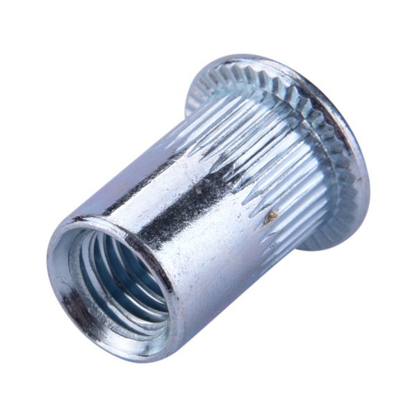 szegecsanya klt. 20 db, M8, POP-NUT, horganyzott acél, kerek, nyitott, lapos peremű, rovátkolt FORTUM termék fő termékképe