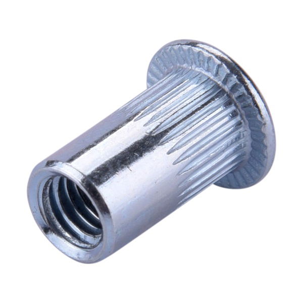 szegecsanya klt. 30 db, M5, POP-NUT, horganyzott acél, kerek, nyitott, lapos peremű, rovátkolt FORTUM termék fő termékképe