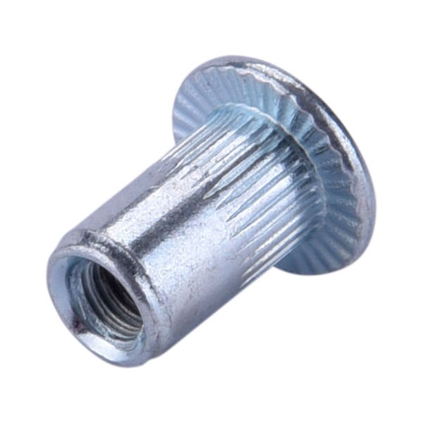 szegecsanya klt. 50 db, M3, POP-NUT, horganyzott acél, kerek, nyitott, lapos peremű, rovátkolt FORTUM termék fő termékképe