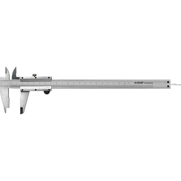 tolómérő INOX (mélységmérővel) ; 0,05×200mm termék fő termékképe
