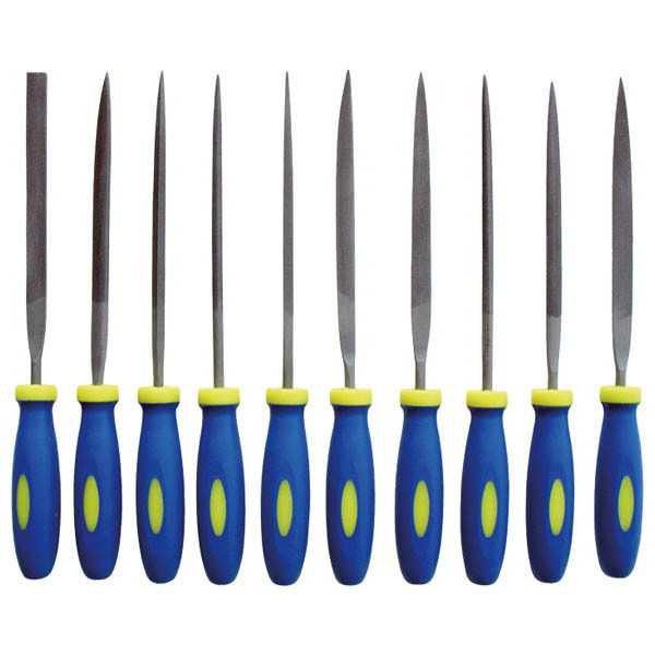 tűreszelő klt. ergonóm. nyéllel ; 10db, 140mm termék fő termékképe