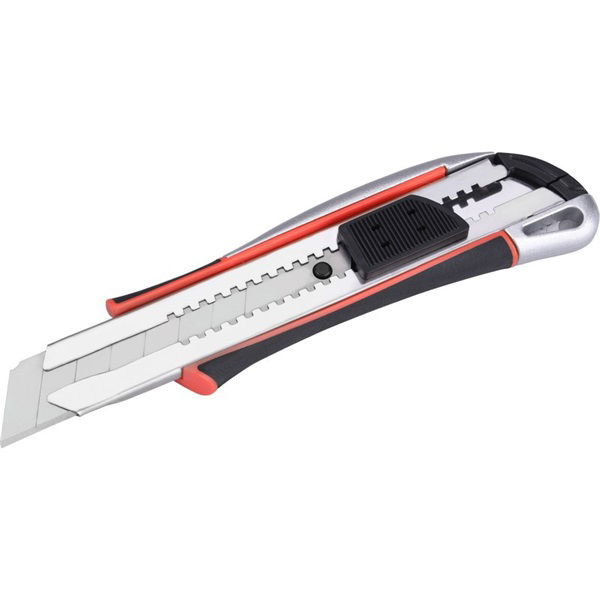 tapétavágó kés, autolock, fémházas, 25mm, fémházas, gumírozott, pótpenge: 9126, 8855093 termék fő termékképe