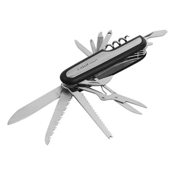 zsebkés, 11 funkcióval, fém/műanyag nyél, penge hossz 90mm termék fő termékképe