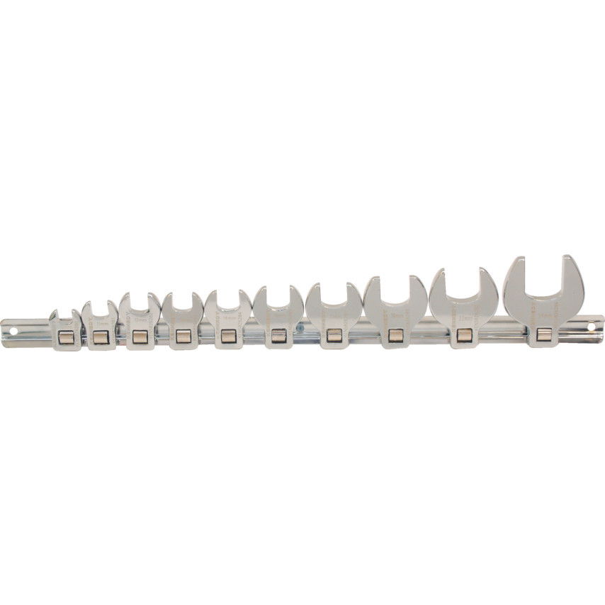 KENNEDY 10 - 24 mm villás feltűzőkulcs készlet 3/8" -os csatlakozóval, 10 részes termék fő termékképe