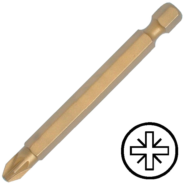 KENNEDY No.2 Pozidriv titán csavarhúzó bit 1/4" közvetlen meghajtóval, 90 mm termék fő termékképe