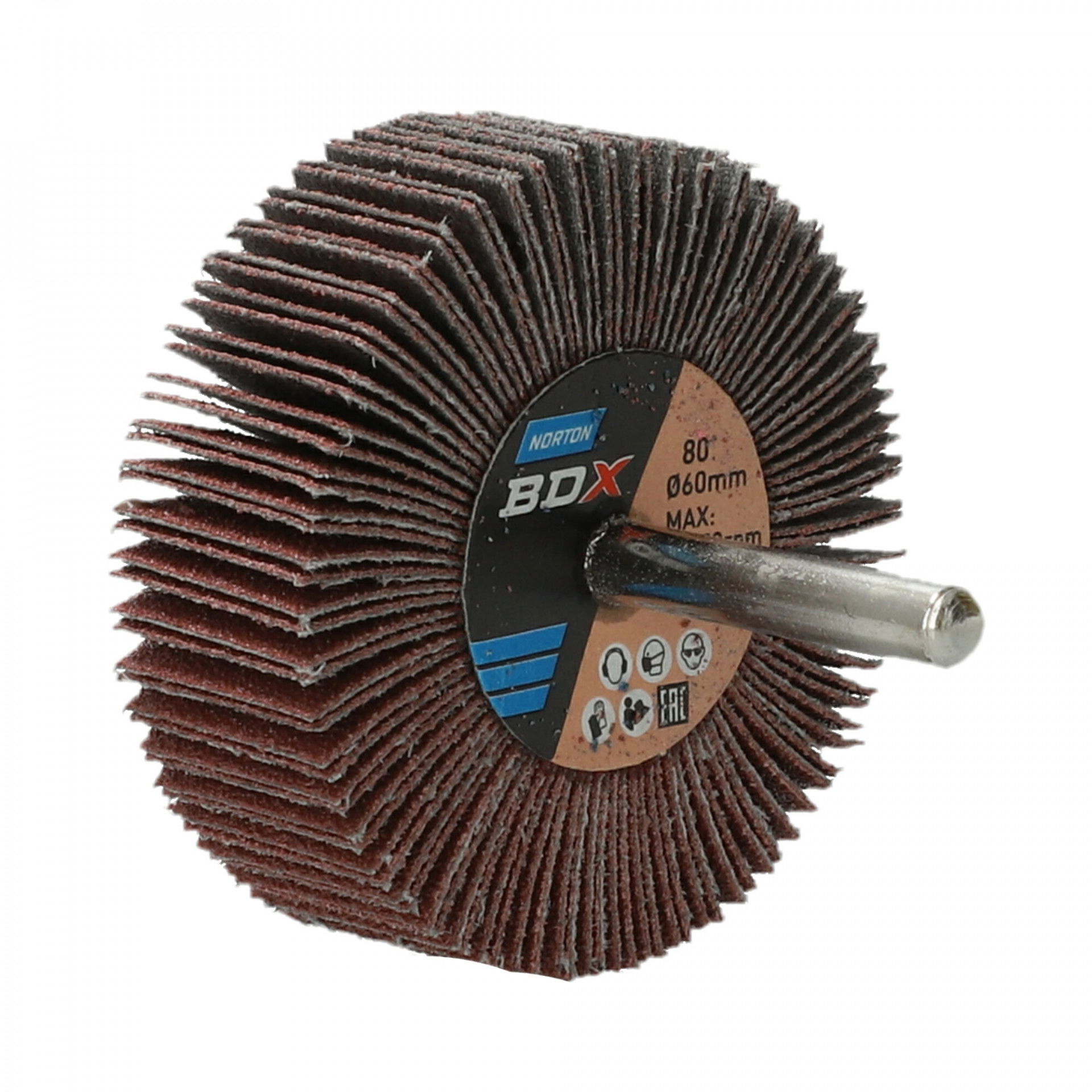 Norton Metal R207Plus csapos lamellás csiszolókorong Ø60x20x6mm P80, 10 db/csomag termék fő termékképe