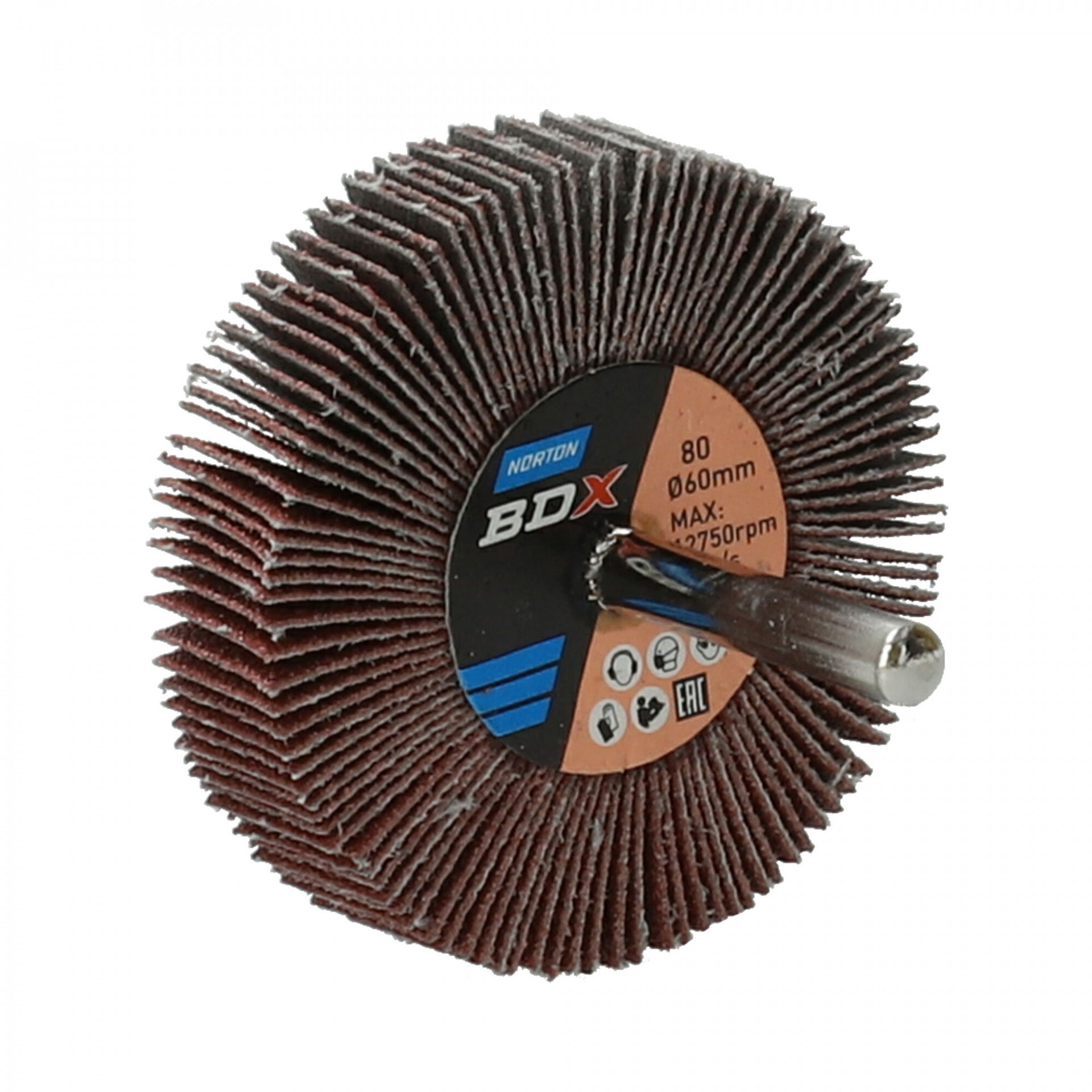 Norton Metal R207Plus csapos lamellás csiszolókorong Ø60x15x6mm P80, 10 db/csomag termék fő termékképe