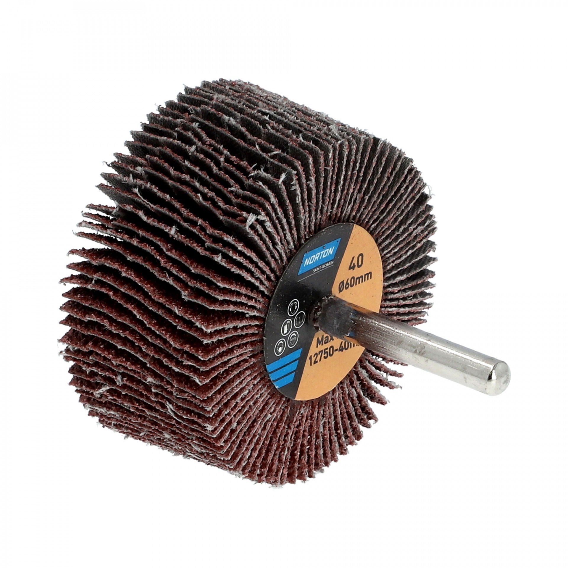 Norton Metal R207Plus barázdált csapos lamellás csiszolókorong Ø60x30x6mm P40, 10 db/csomag termék fő termékképe