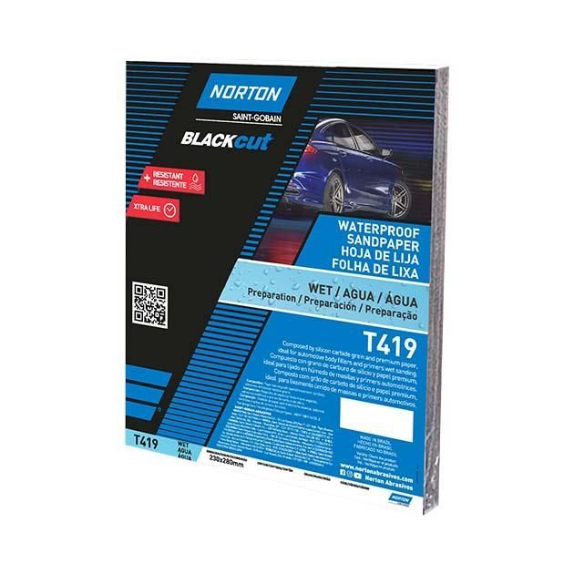 Norton T419 vízálló csiszolópapír 230x280mm P80, 200db/csomag termék fő termékképe
