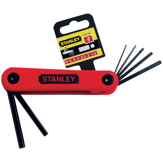 Stanley 4-69-261 összecsukható imbuszkulcs készlet, 7 részes termék fő termékképe