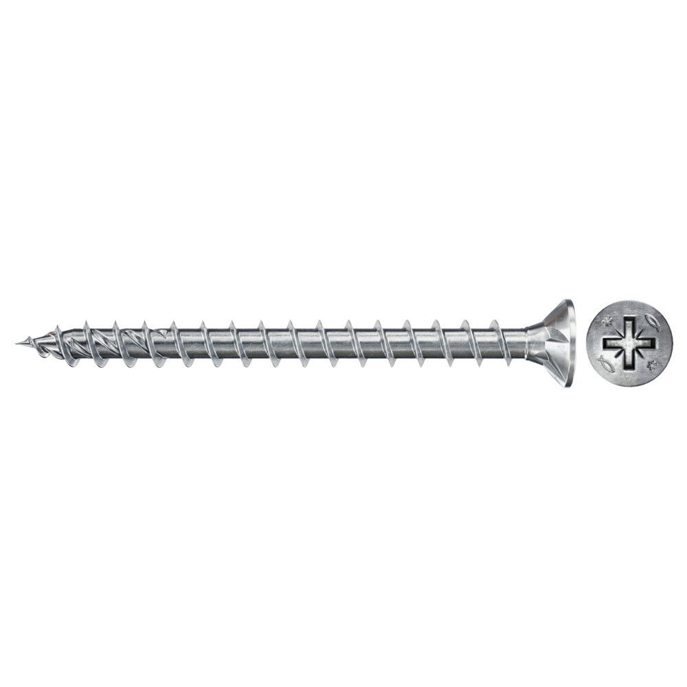 Fischer FPF II CZF 4.0 x 50 BC 500 süllyesztett fejű, kékre horganyzott végigmenetes csavar, PZ behajtással, 500 db/csomag termék fő termékképe