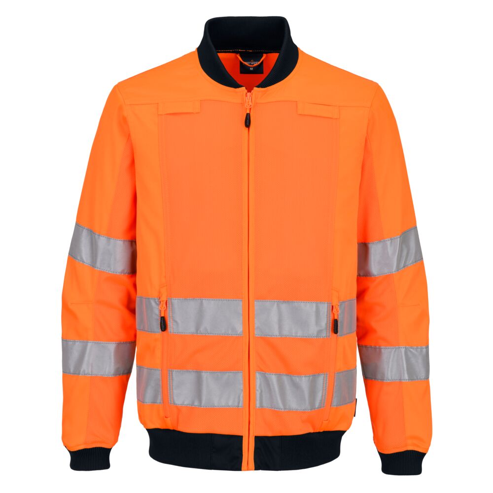 Portwest T164 - Hi-Vis hálós munkás dzseki, narancs/tengerészkék termék fő termékképe